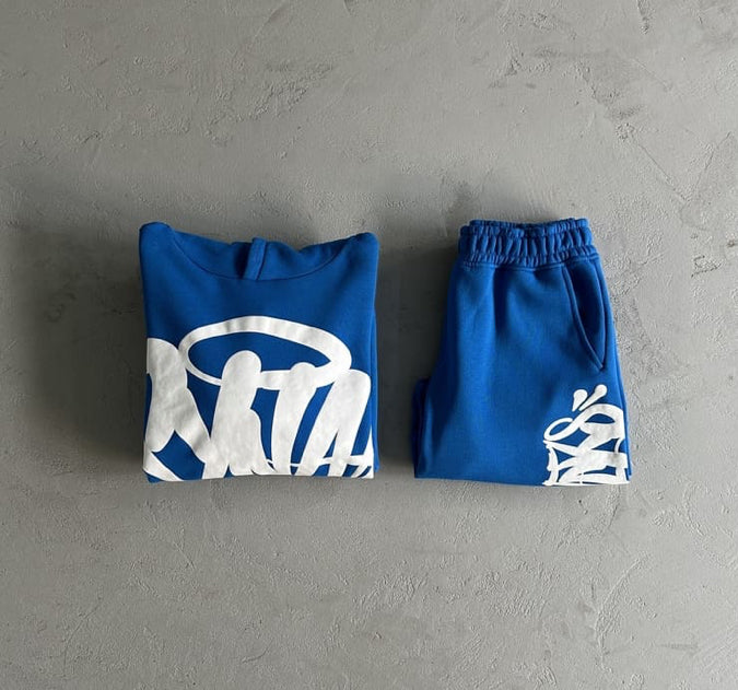 Conjunto Team Syna Hood Twinset Blue
