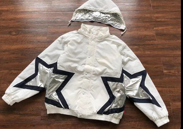 Jaqueta Supreme Stars Puffy White