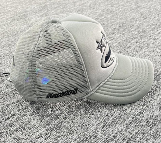 Boné Corteiz 4Starz Alcatraz Trucker Grey