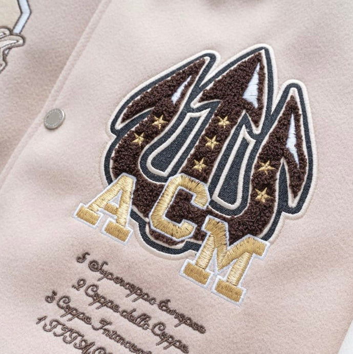 Jaqueta Varsity Off- White x AC Milan