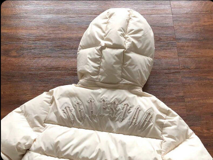 Jaqueta Puffer Trapstar Irongate Hooded Cream