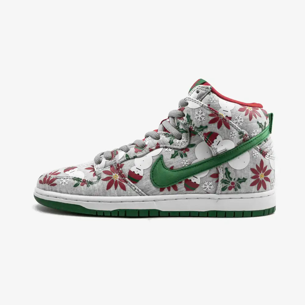 Concepts x Nike Dunk SB High Ugly Christmas Sweater Grey - DRIP DOS ARTISTAS
