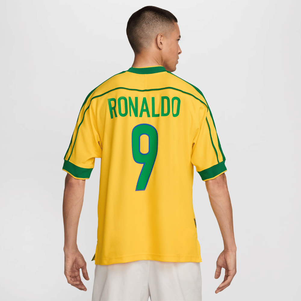 Camisa Nike Reedição Brasil 1998 Ronaldo Masculina