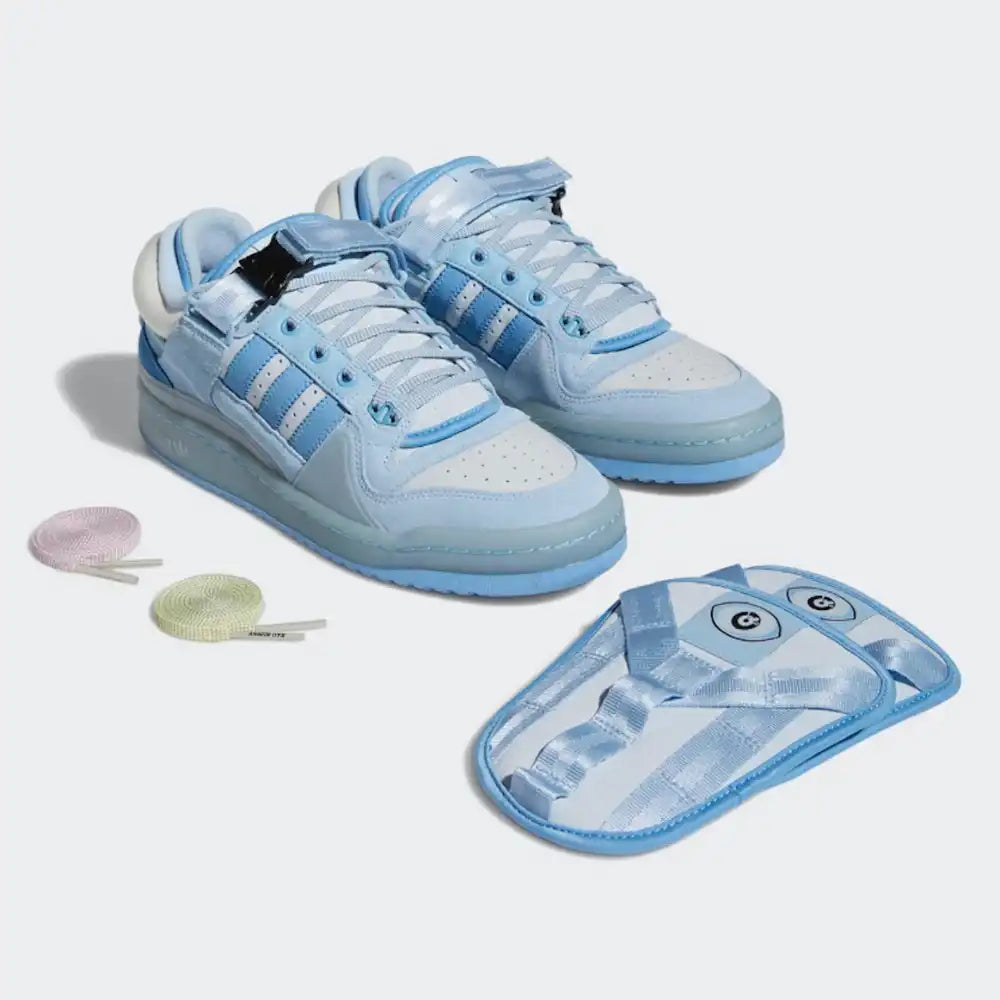 Bad Bunny x adidas Forum Buckle Low Blue Tint - DRIP DOS ARTISTAS