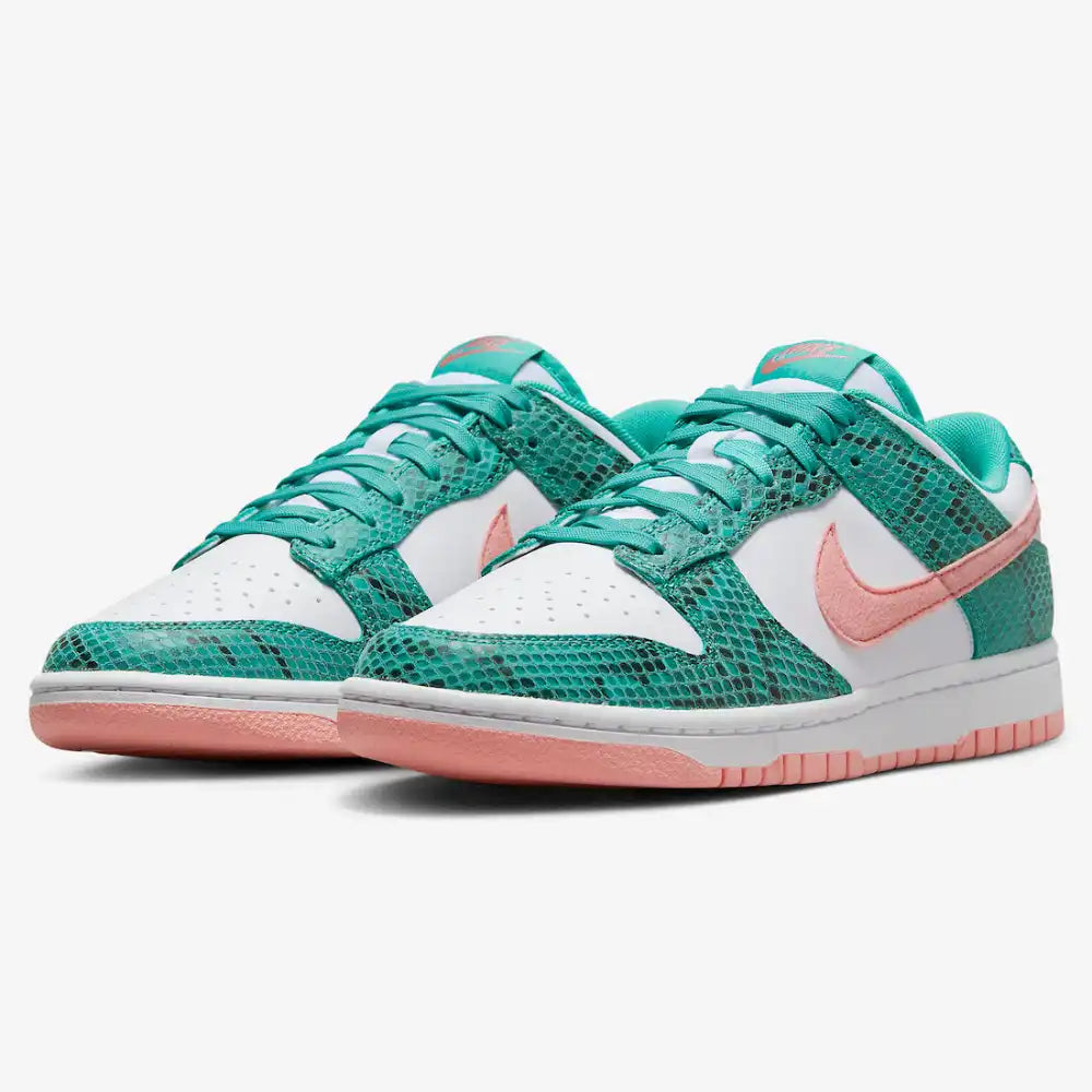 Nike Dunk Low Washed Teal Snakeskin - DRIP DOS ARTISTAS