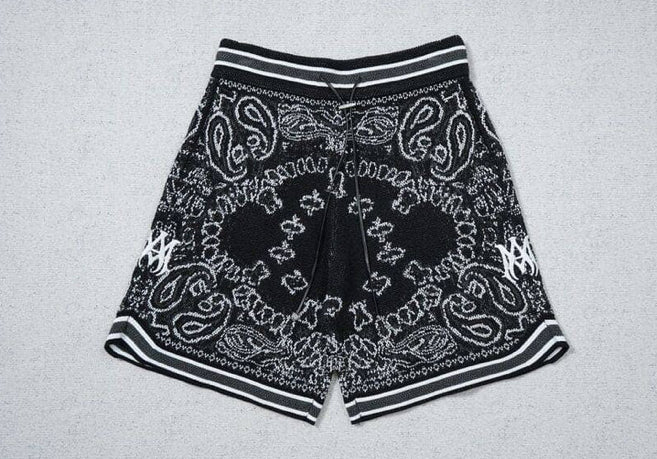 Amiri Bandana Crochet Basketball Shorts