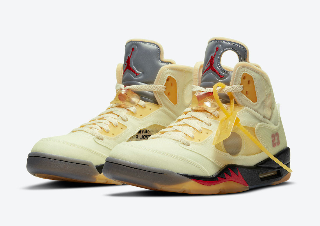 Off-White x Air Jordan 5 Sail - DRIP DOS ARTISTAS