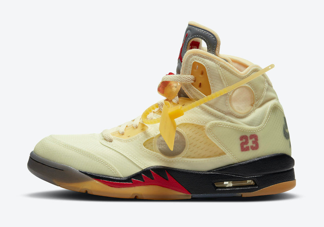 Off-White x Air Jordan 5 Sail - DRIP DOS ARTISTAS