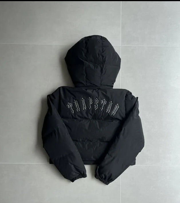 Jaqueta Feminina Trapstar Irongate Hooded Puffer Black