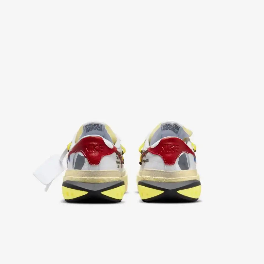 Off-White x Nike Blazer Low White and University Red - DRIP DOS ARTISTAS