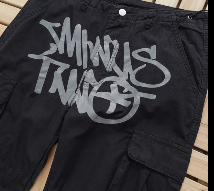 Calça Minus Two Cargo Preto/Cinza