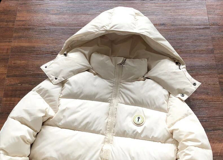 Jaqueta Puffer Trapstar Irongate Hooded Cream