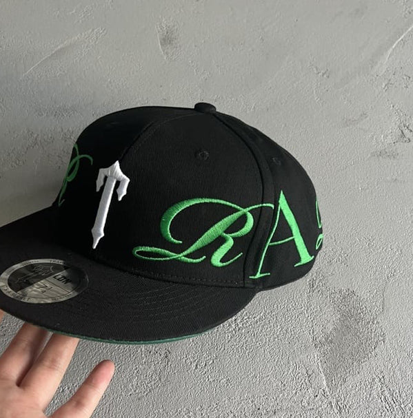 Trapstar Script Fitted Cap Black/Green