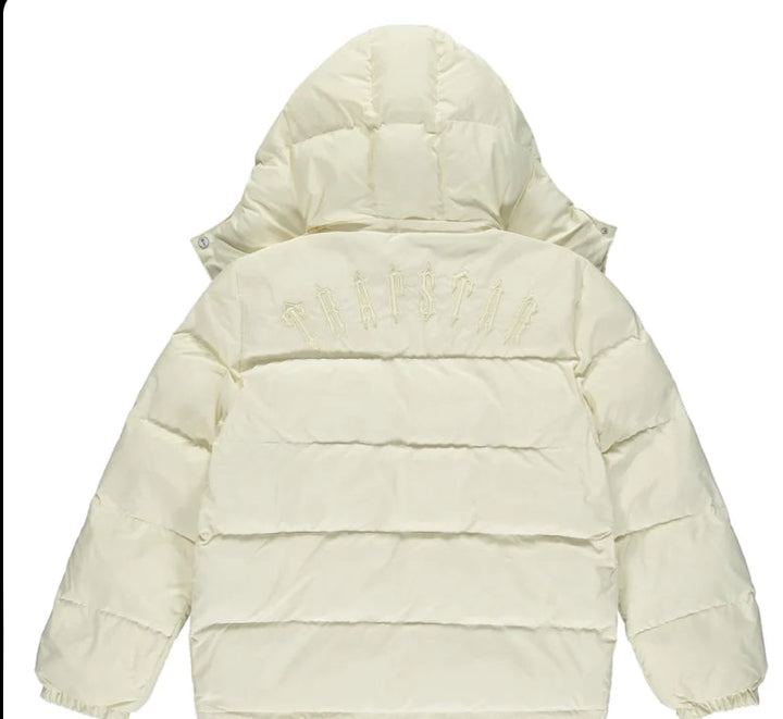 Jaqueta Puffer Trapstar Irongate Hooded Cream