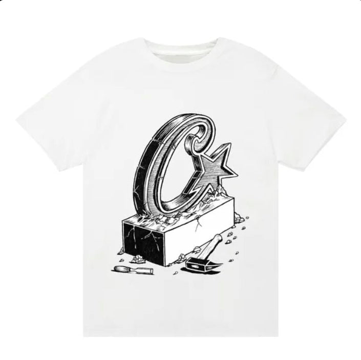 Camiseta Corteiz Chisel White