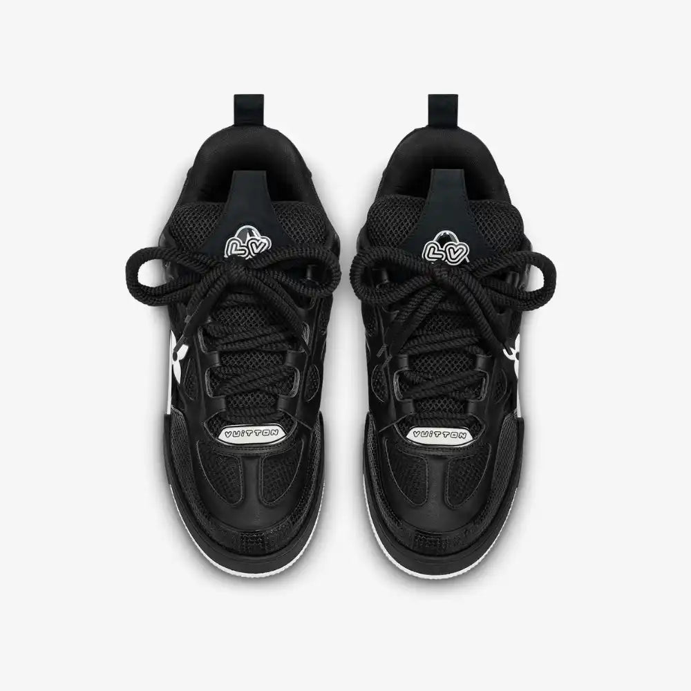Louis Vuitton LV Skate Sneaker Black White - DRIP DOS ARTISTAS