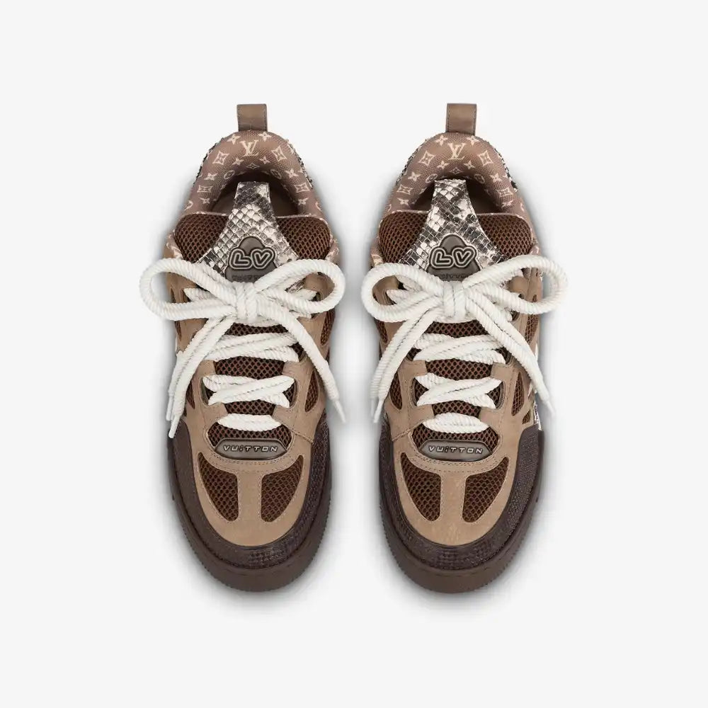 Louis Vuitton Skate Sneaker Brown Snakeskin - DRIP DOS ARTISTAS