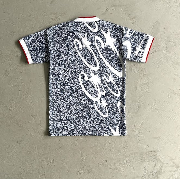 Camiseta Corteiz Stellations Jersey 'Glacier Blue'