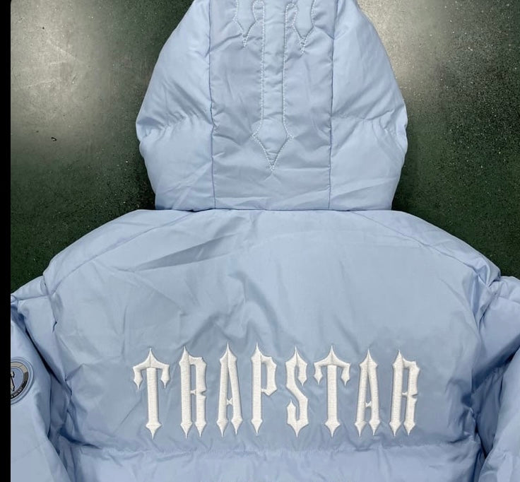 Jaqueta Puffer Trapstar Detachable Ice Blue