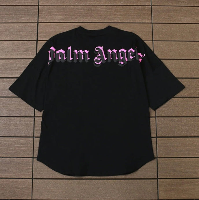 Camiseta Palm Angels Double Logo Oversized