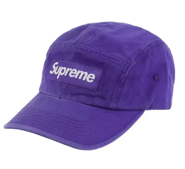 Boné Supreme Washed Chino Twill Camp Purple