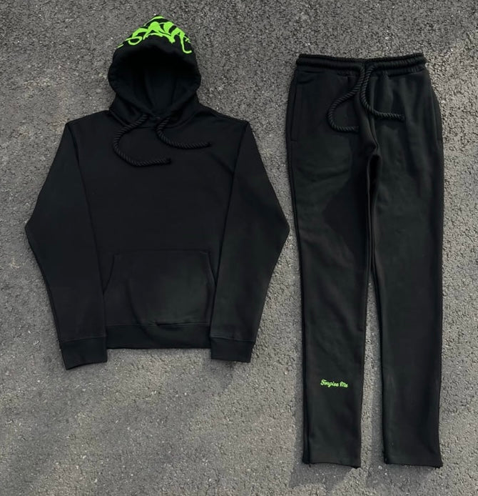 Conjunto Synaworld Logo Black Green
