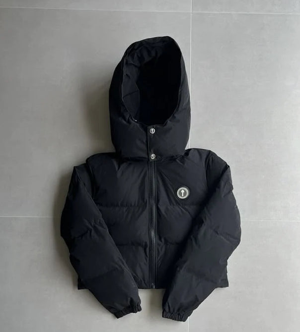 Jaqueta Feminina Trapstar Irongate Hooded Puffer Black