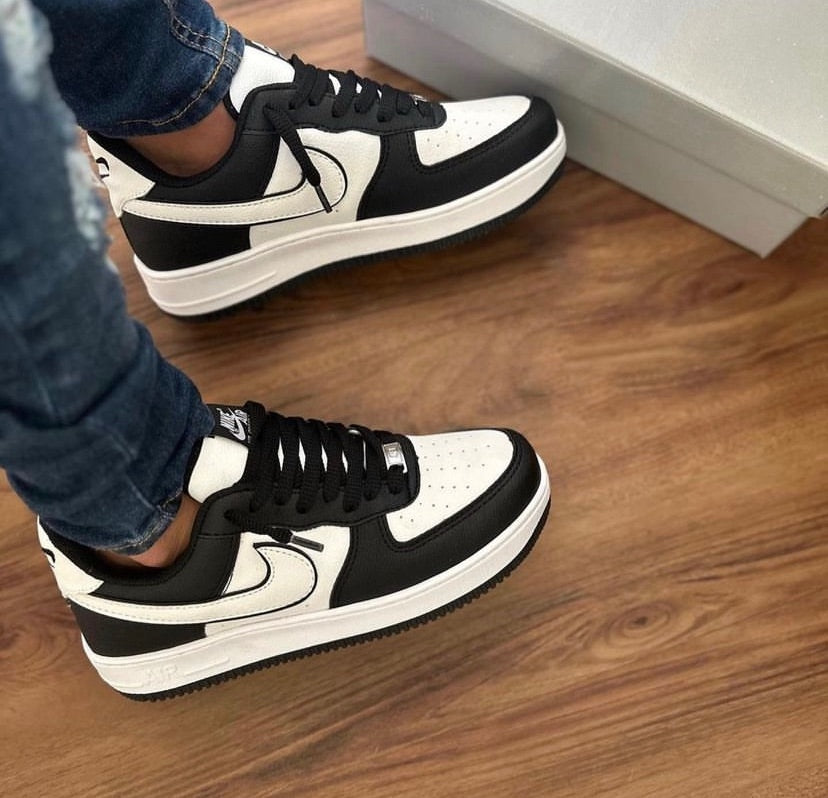PECHINCHAS DRIP - AIR FORCE 1 BALCK WHITE