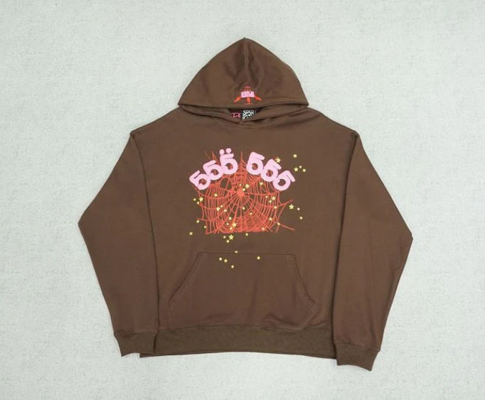 Moletom Sp5der Angel Number Brown