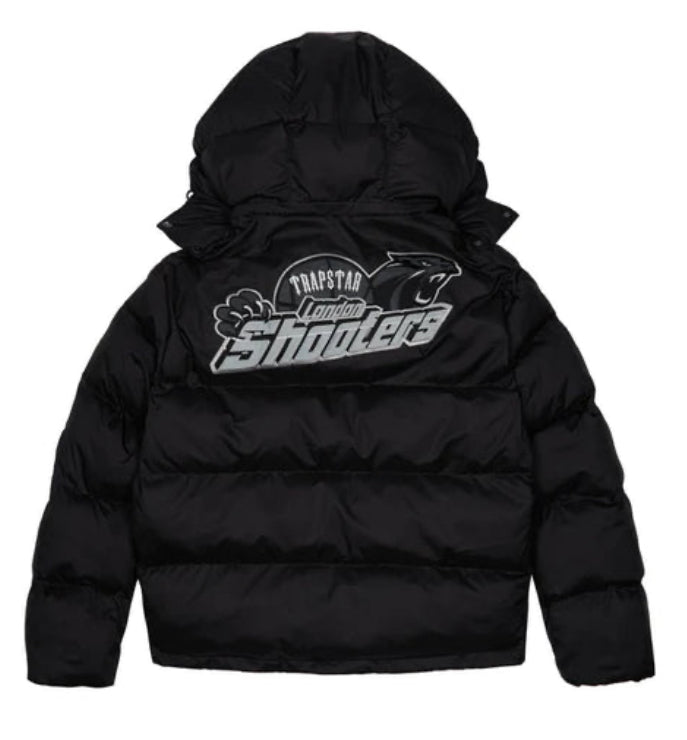 Trapstar Shooters Hooded Puffer Black/Reflective