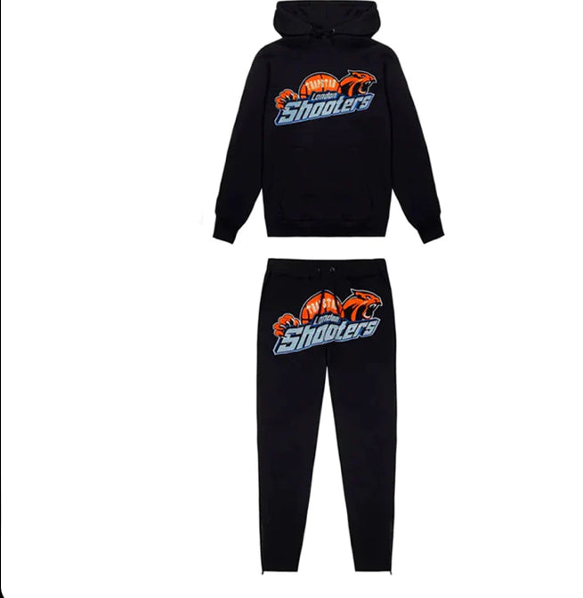 Conjunto Trapstar Shooters black Orange