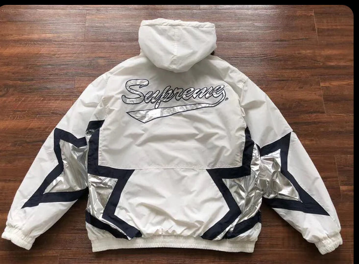 Jaqueta Supreme Stars Puffy White