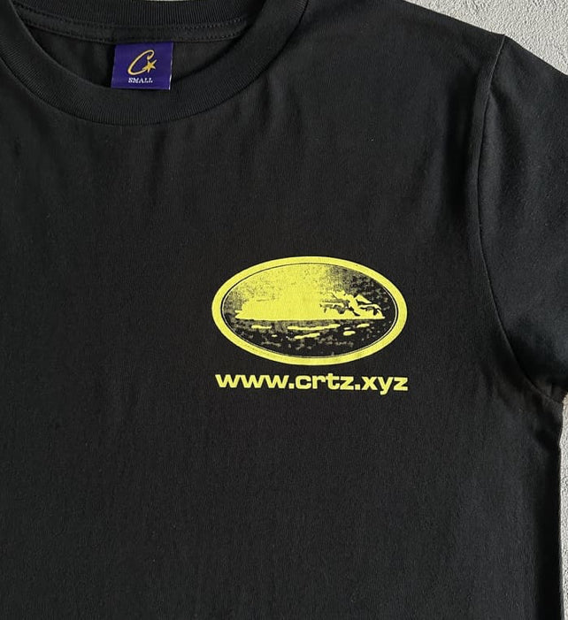 Camiseta Corteiz Rally VinyIz White/ Black