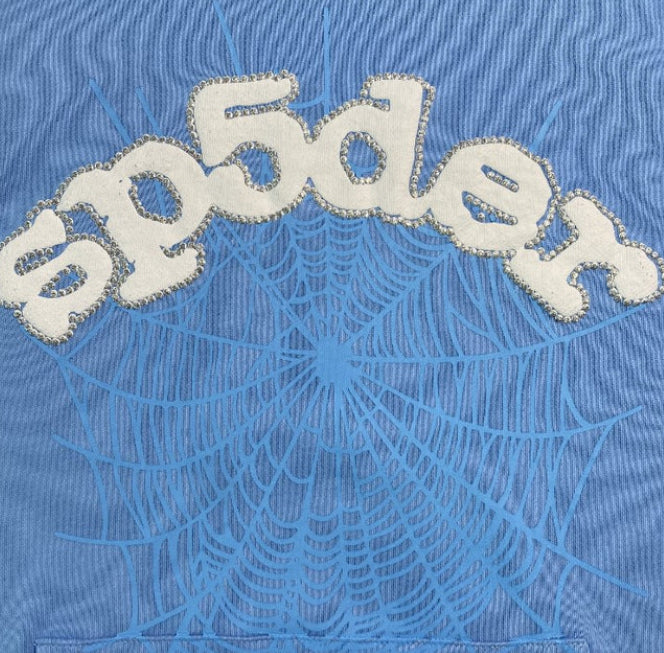 Moletom Sp5der Web Sky Blue