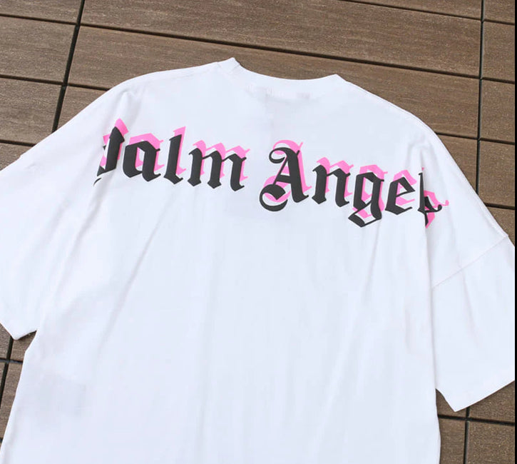 Camiseta Palm Angels Double Logo Oversized