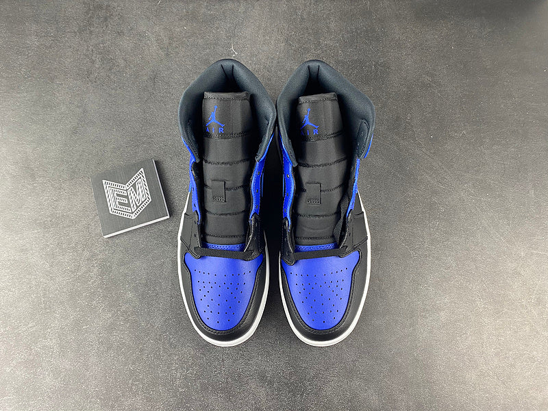 Air Jordan 1 Mid Hyper Royal Tumbled Leather - DRIP DOS ARTISTAS