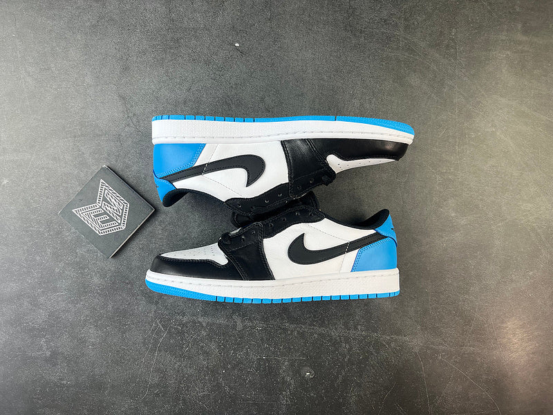 Jordan 1 Retro Low OG Black Dark Powder Blue - DRIP DOS ARTISTAS