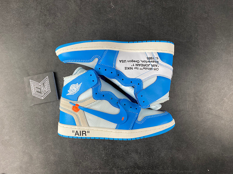 Air Jordan 1 Retro High Off-White University Blue - DRIP DOS ARTISTAS