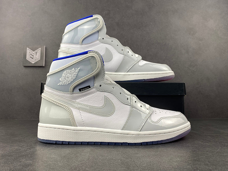 Air Jordan 1 Retro High Zoom White Racer Blue - DRIP DOS ARTISTAS