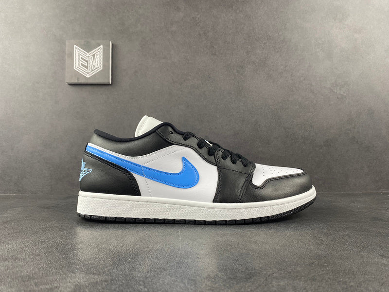 Jordan 1 Low Black University Blue White (W) - DRIP DOS ARTISTAS