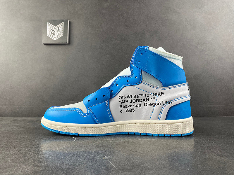 Air Jordan 1 Retro High Off-White University Blue - DRIP DOS ARTISTAS