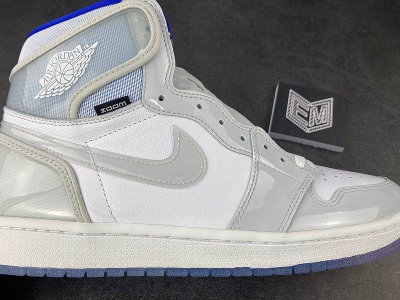 Air Jordan 1 Retro High Zoom White Racer Blue - DRIP DOS ARTISTAS
