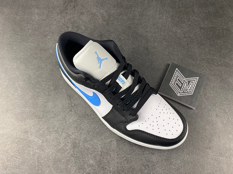 Jordan 1 Low Black University Blue White (W) - DRIP DOS ARTISTAS