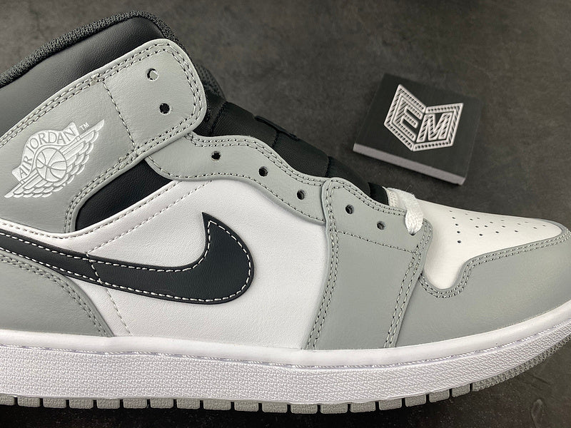 Air Jordan 1 Mid Light Smoke Grey Anthracite - DRIP DOS ARTISTAS