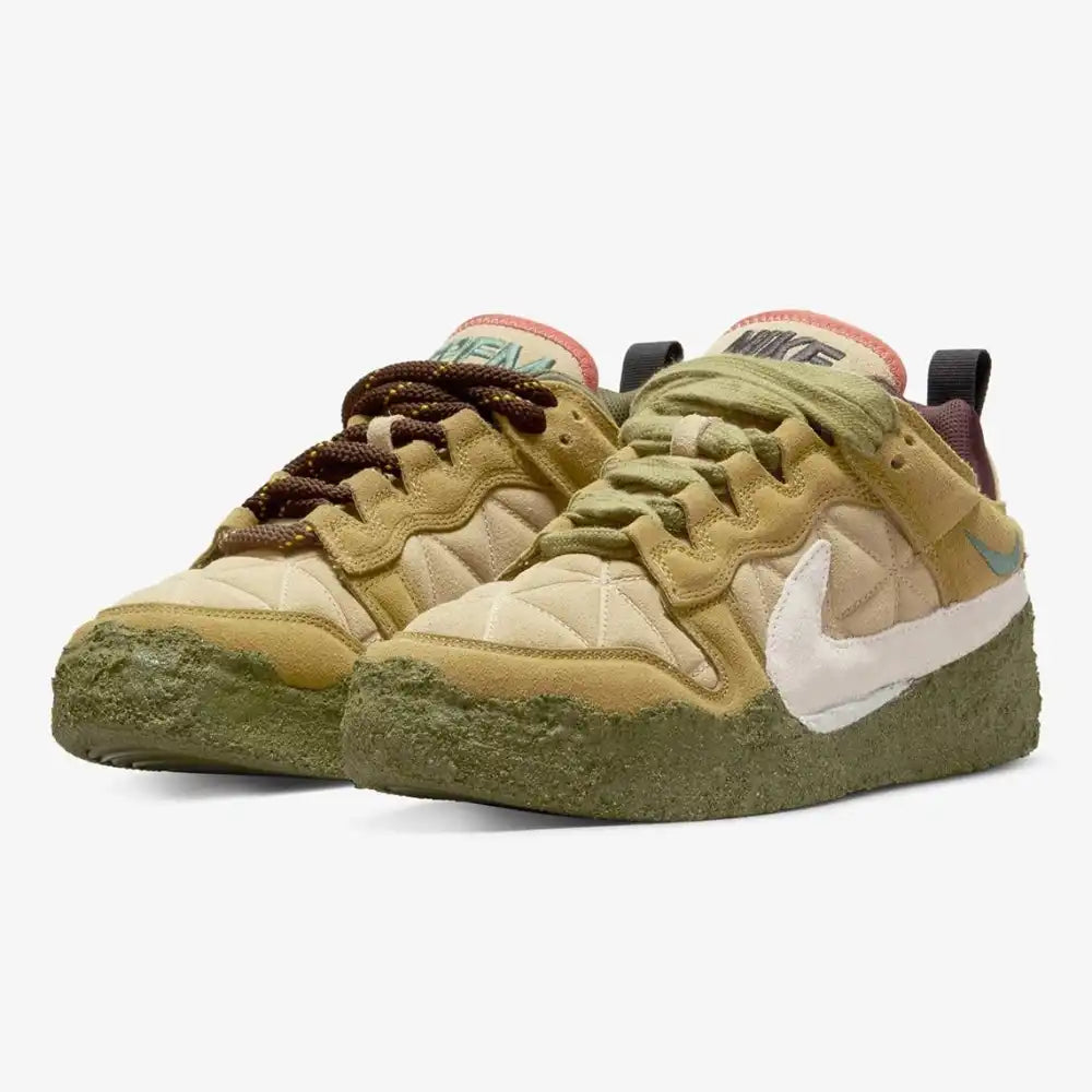 Cactus Plant Flea Market x Nike Dunk Low Tan Mossy Green - DRIP DOS ARTISTAS