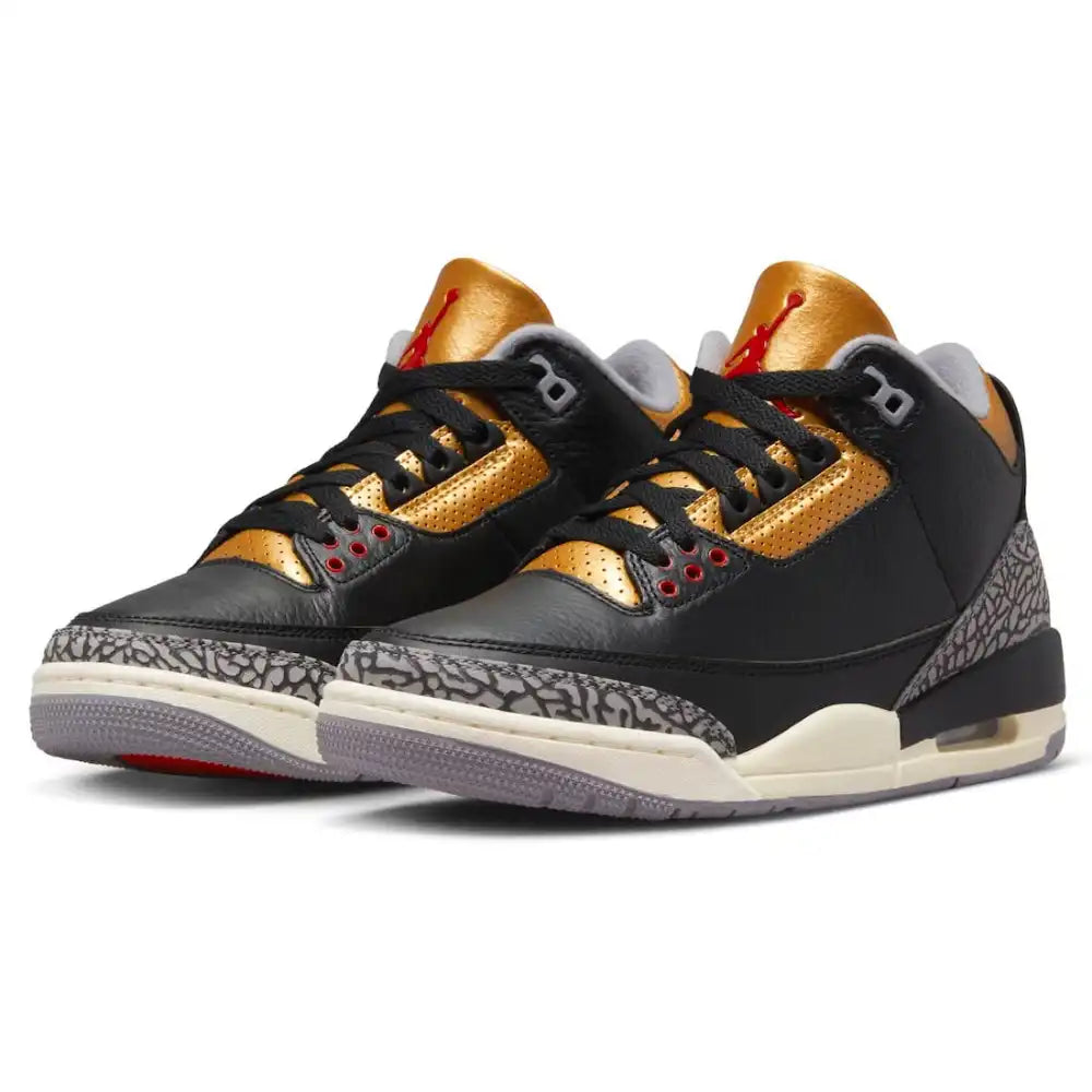 Air Jordan 3 Black Gold - DRIP DOS ARTISTAS