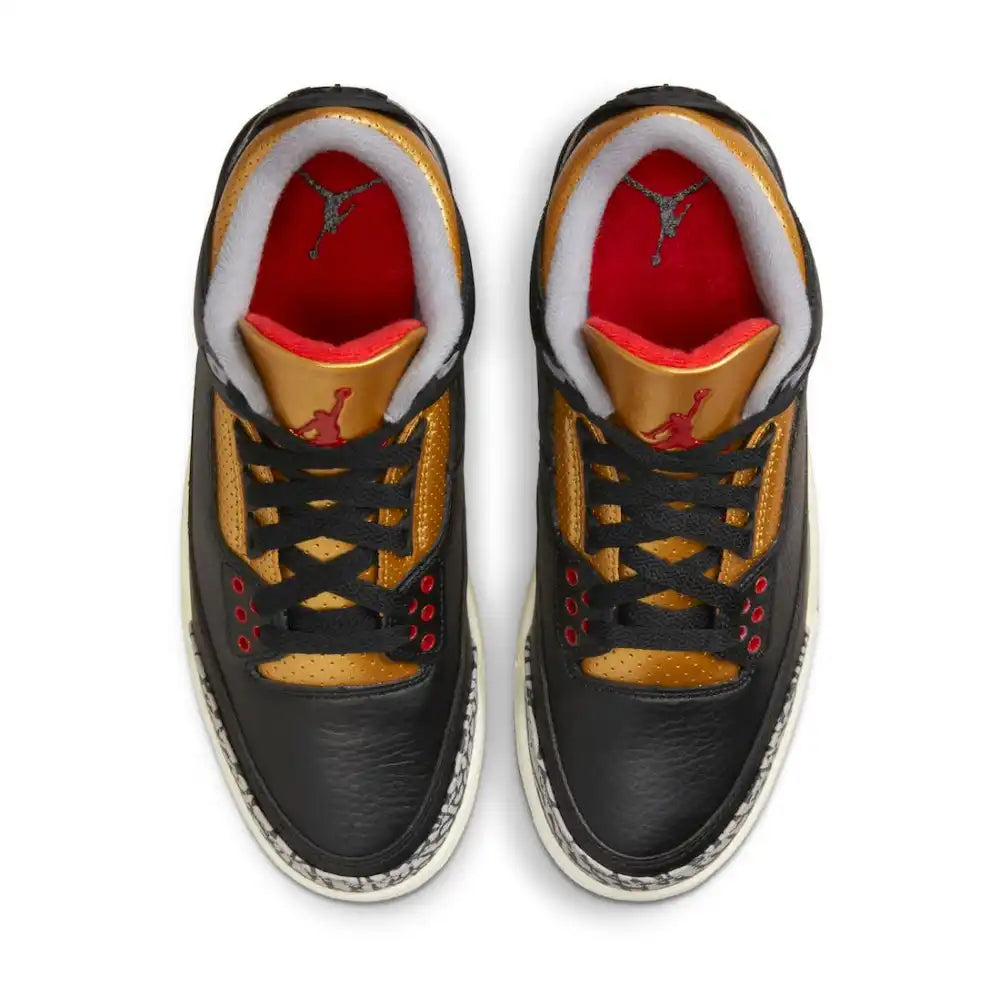 Air Jordan 3 Black Gold - DRIP DOS ARTISTAS