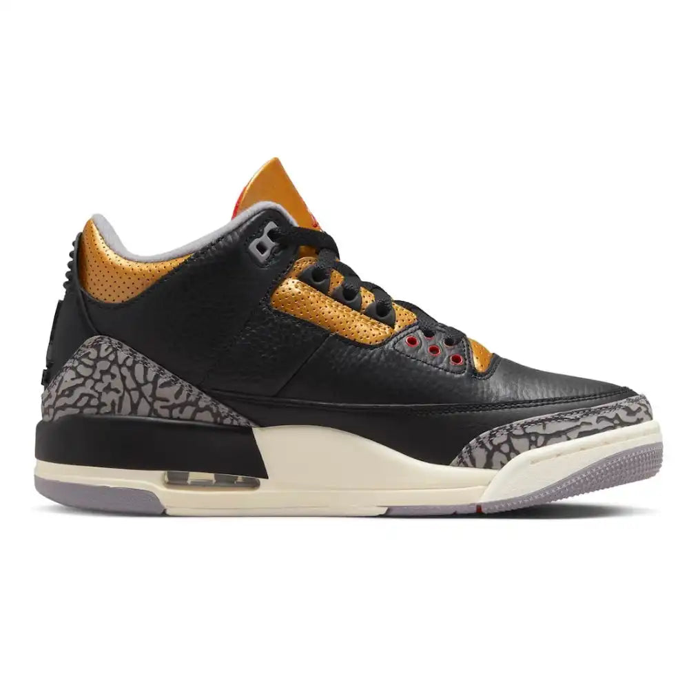 Air Jordan 3 Black Gold - DRIP DOS ARTISTAS