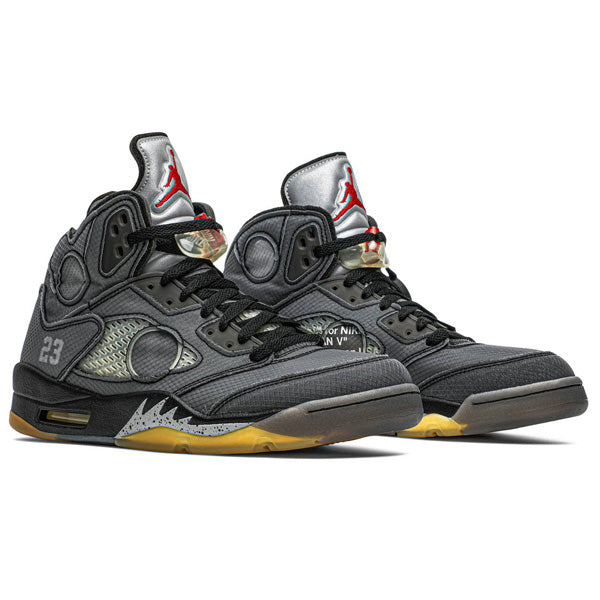 Off-White x Air Jordan 5 Black Metallic - DRIP DOS ARTISTAS