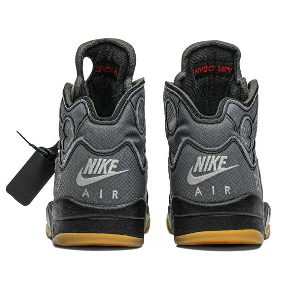 Off-White x Air Jordan 5 Black Metallic - DRIP DOS ARTISTAS